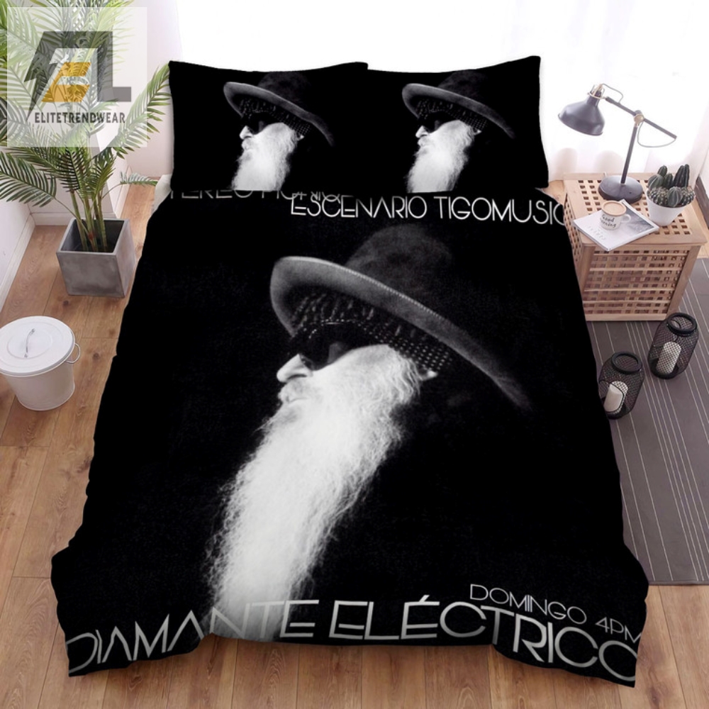 Sleep Like A Rock Star With Billy Gibbons Bedding Diamante Electrico Sheets