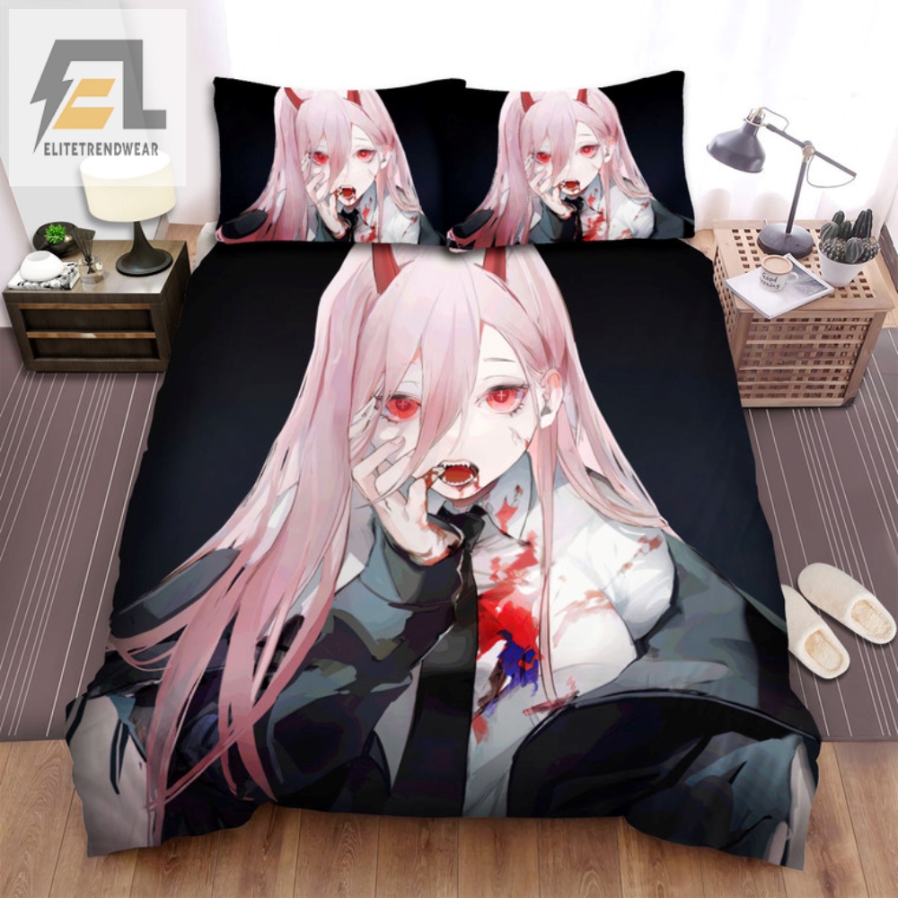 Rev Up Your Bed With Chainsaw Man Power Bedding Set