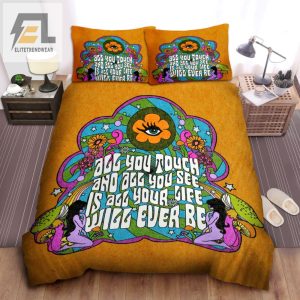 For A Groovy Nights Sleep Pink Floyd Hippy Art Bedding Set elitetrendwear 1 1