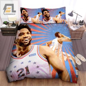 Sleep Like A Champion With Joel Embiid Bedding elitetrendwear 1 1