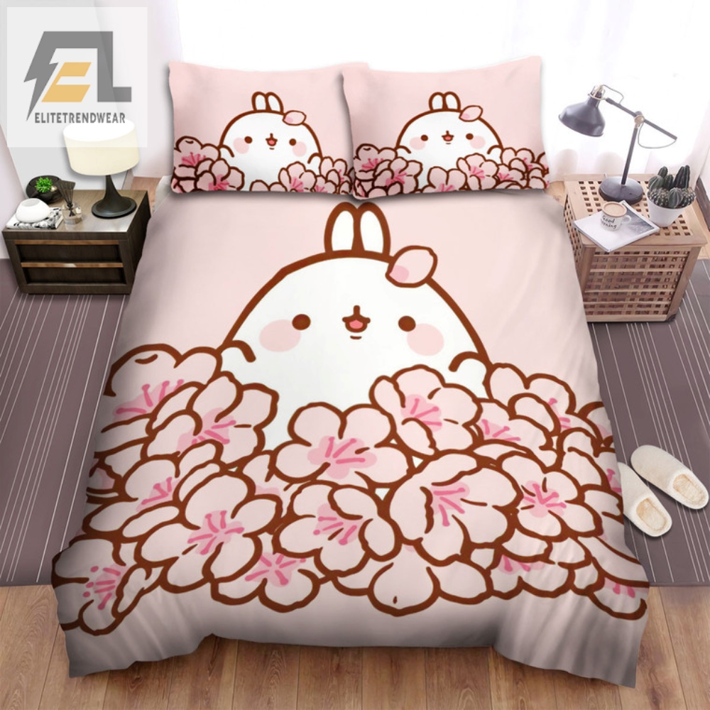 Sleep Among Flowers With Molang Bedding  Sure To Bloom Your Nights