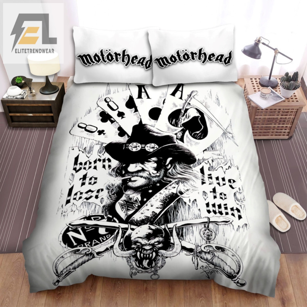 Rock N Roll In Bed Born To Lose Motorhead Bedding Set