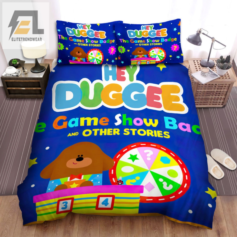 Snuggle Up With Hey Duggee Game Show Badge Bedding Set