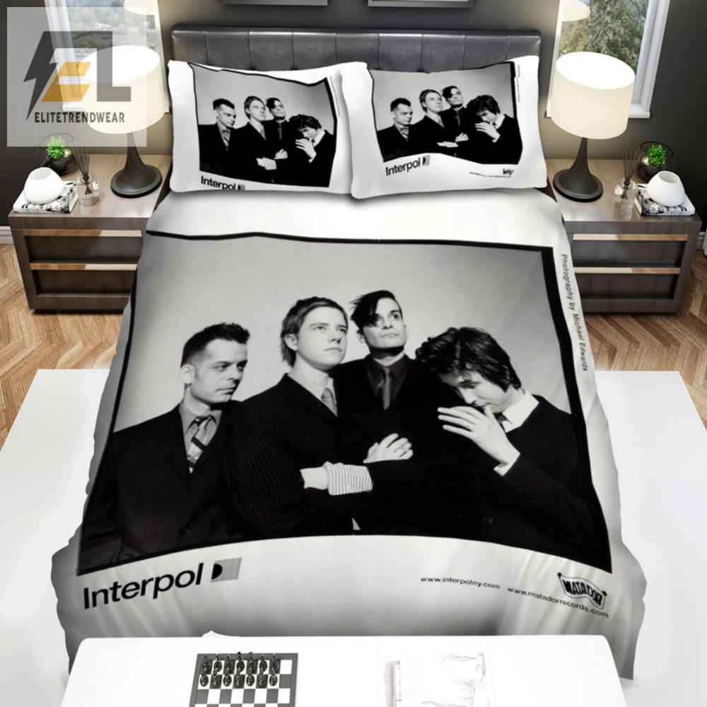 Sleep Like A Detective Interpol Photo Bedding Set  Sleuth In Style