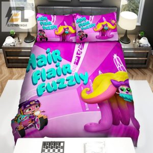 Get Fluffy In Bed Abby Hatcher Episode Hair Flair Fuzzly Bedding Set elitetrendwear 1 1