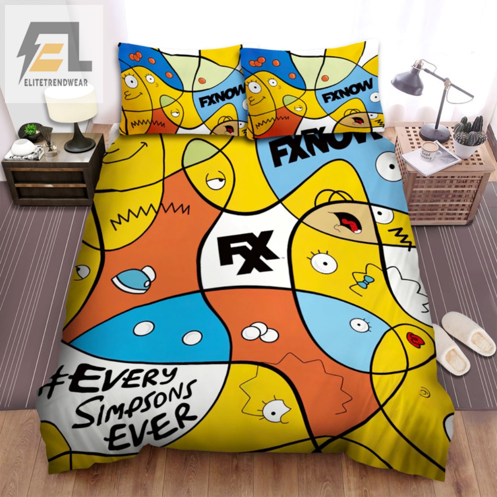 The Simpsons Bedding Set Get Cozy With Springfields Finest