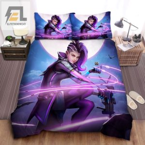 Get Hacked In Style With Overwatch Sombra Bedding Set elitetrendwear 1 1