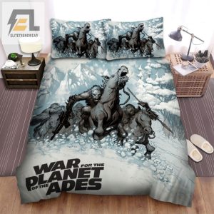 Get Ready To Monkey Around In The Snow Planet Of The Apes Bedding Set elitetrendwear 1 1