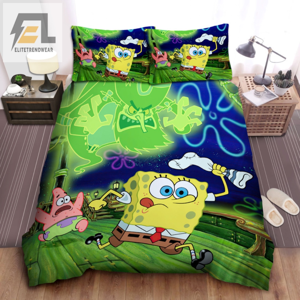 Get Haunted With Spongebob  The Flying Dutchman Bedding