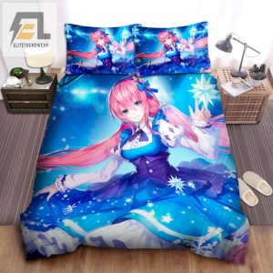 Sleep Like A Vocaloid Queen Megurine Luka Blue Dress Bedding Set elitetrendwear 1 1