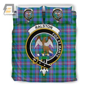 Sleep Like Royalty Ralston Clan Badge Tartan Bedding Set elitetrendwear 1 1