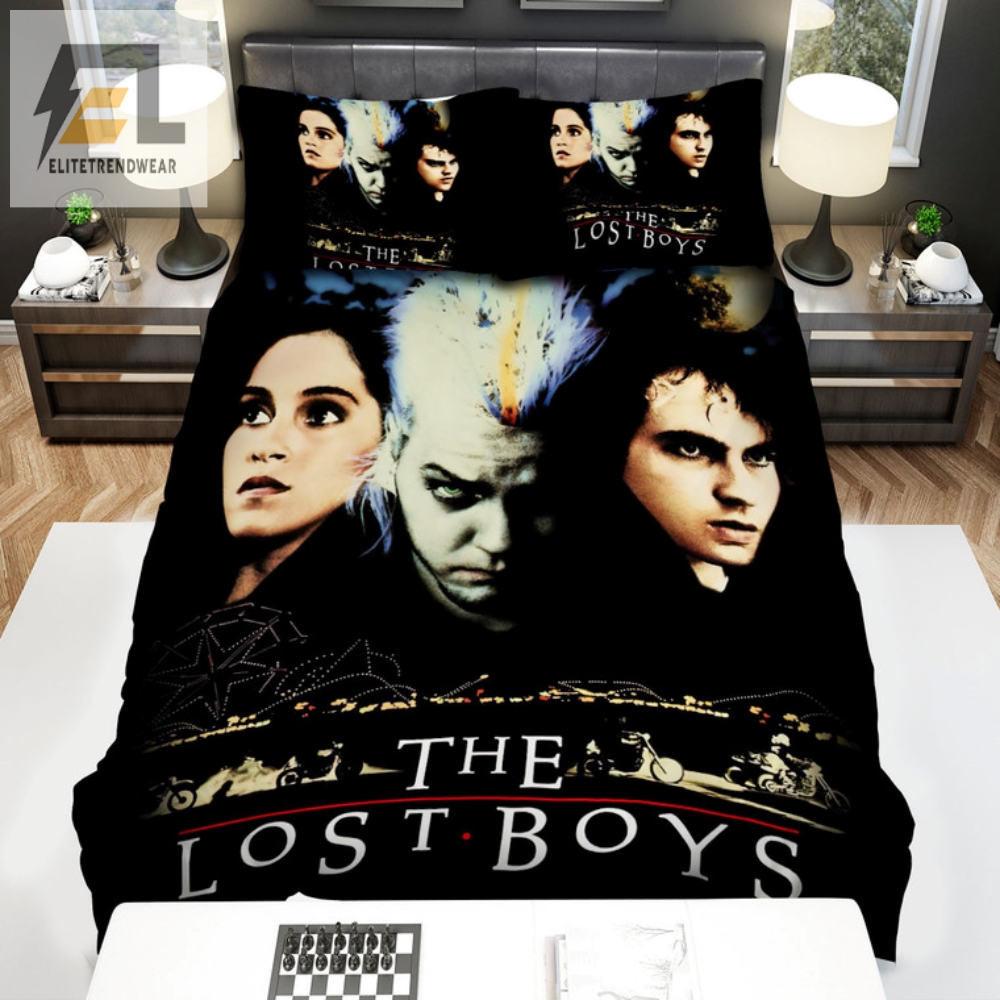 Vampire Movie Poster Bedding Set Sleep All Day Party All Night 