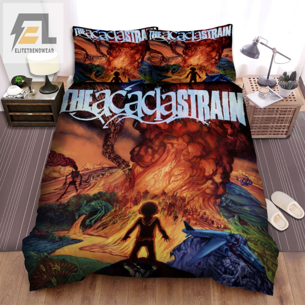 Sleep In Style With The Acacia Strain Band Bedsheet Set