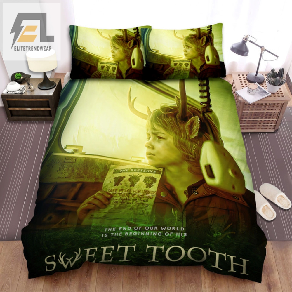 Sweet Tooth Bedding Sets The End Of The World Begins With His Bed Sheets