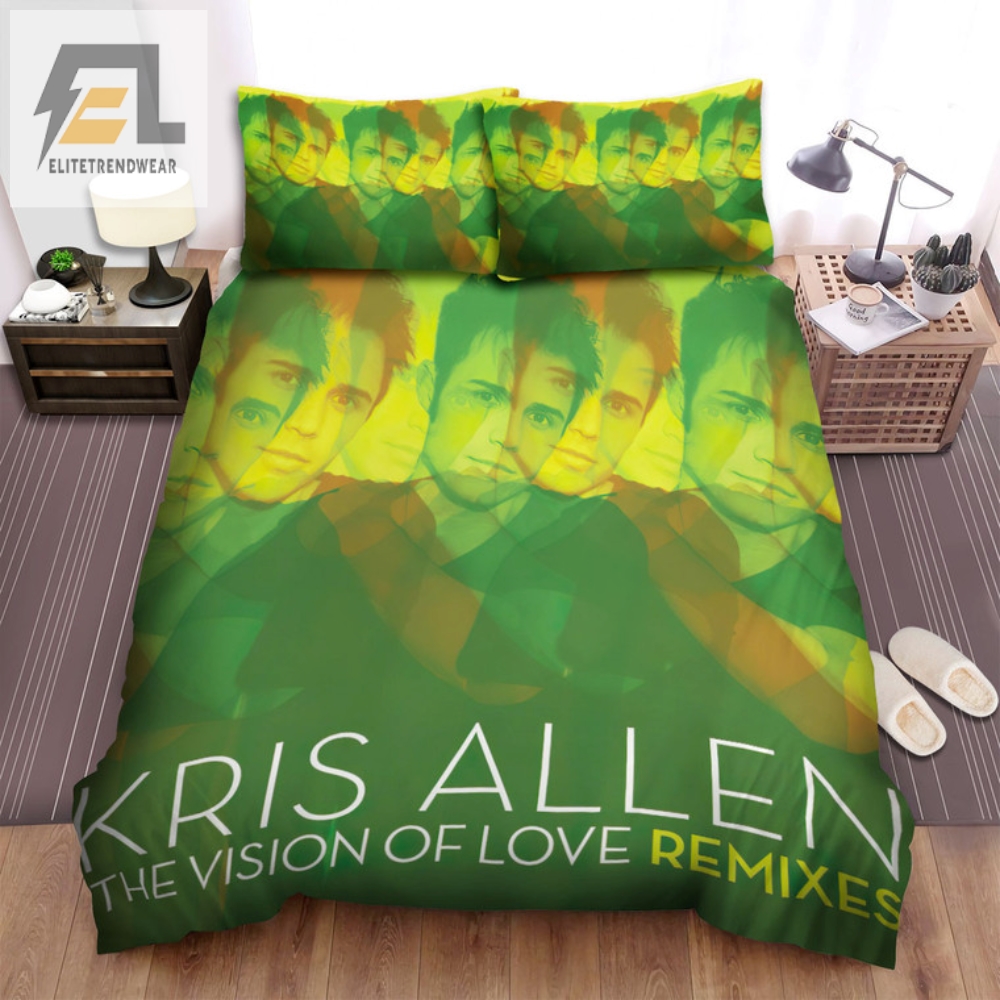 Get In Bed With Kris Allen Vision Of Love Remix Bedding Set