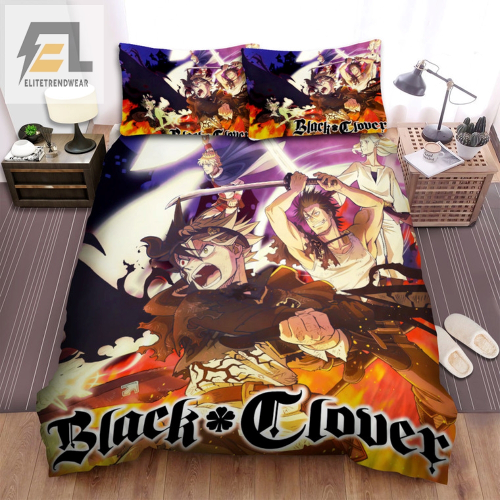 Sleep Like An Anime Superfan Black Clover Season 3 Part 2 Movie Poster Bedding Set