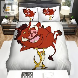 Make Your Bed Fit For A King Of The Jungle With Timon Pumbaa Bedding elitetrendwear 1 1