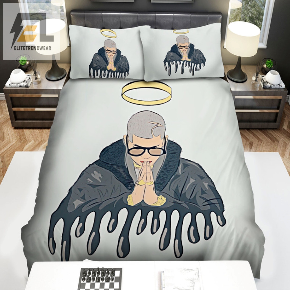 Make Your Bedroom As Drippy As Bad Bunny Art Bedding Set