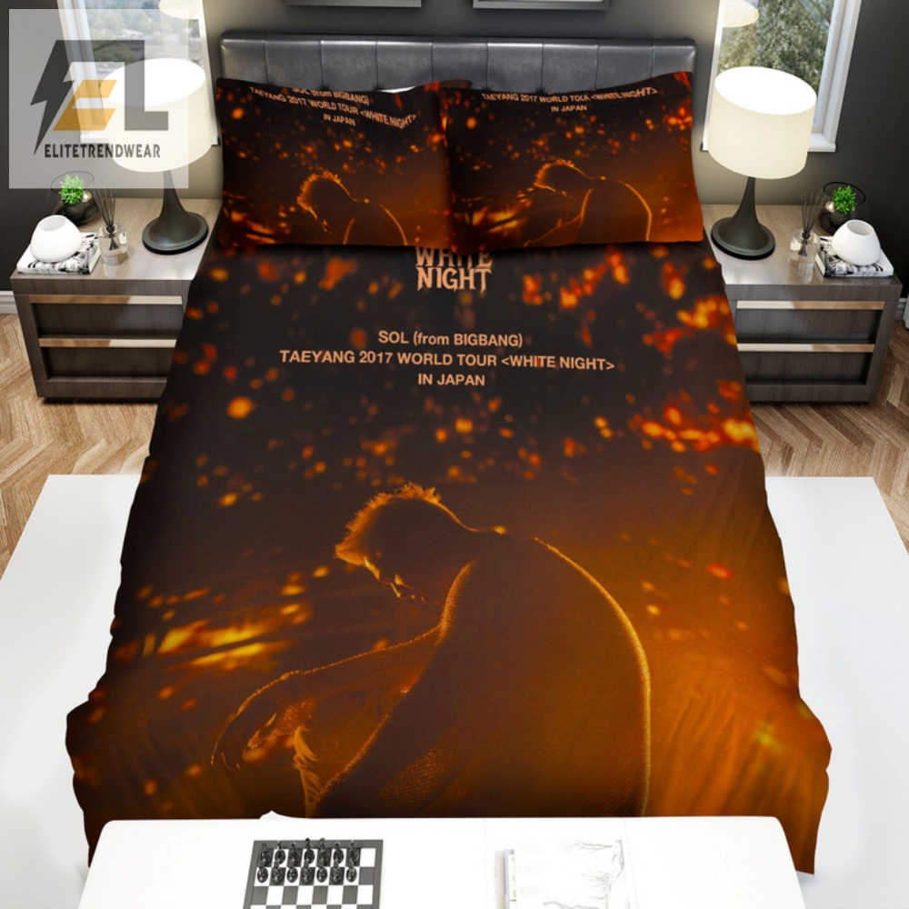 Sleep Like A Kpop Star Taeyang Concert Bedding Set  Cozy Quirky Cool