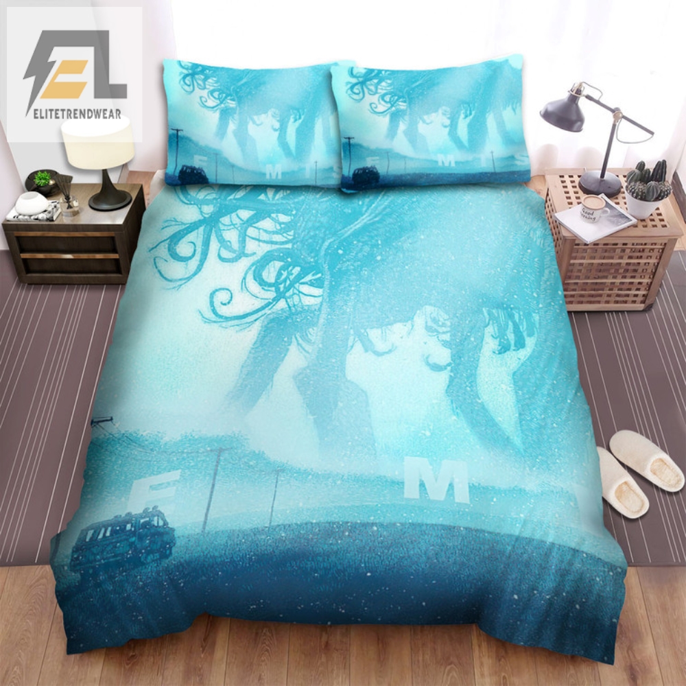 The Misterious Smoke Monster Bedding Set Your Gateway To Cozy Nights