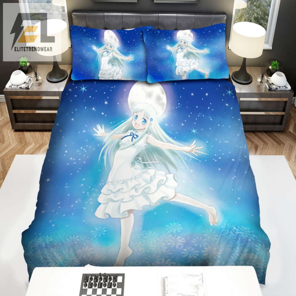 Sleeping With The Stars Anohana Honma Meiko Moon Dance Bedding Set