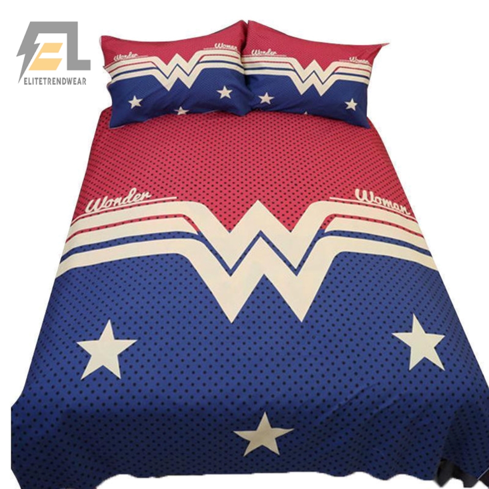 Sleep Like A Superhero Wonder Woman Logo Duvet Set