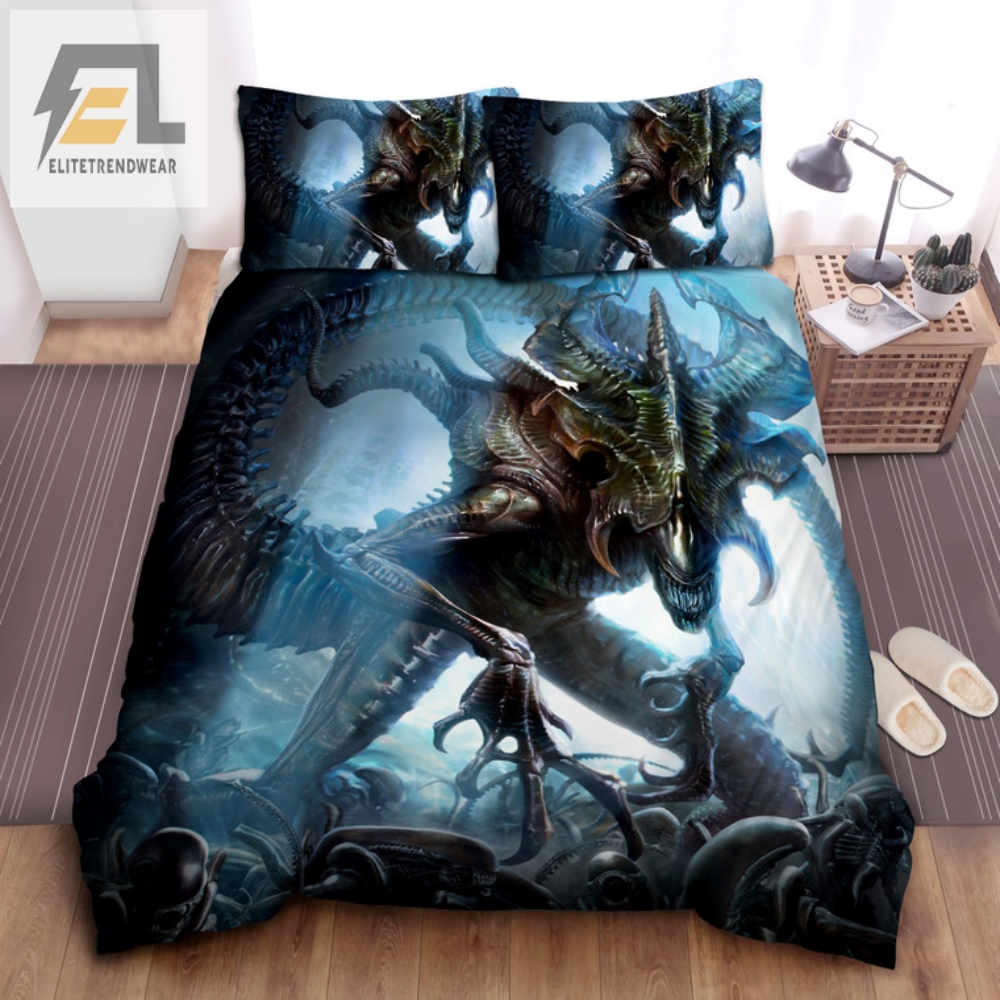 Sleep With Aliens Xenomorph King Bed Set  Out Of This World