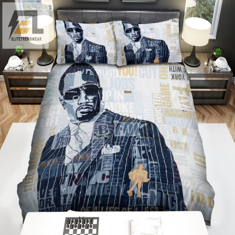 Puff Daddys Plush Dream Combs Comforter Bedding Sets