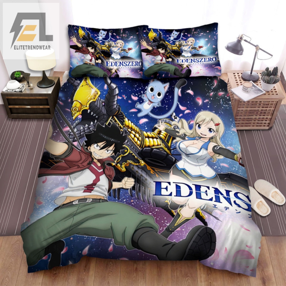 Snuggle With Edens Zero Fun Rebecca  Shiki Bedding Set