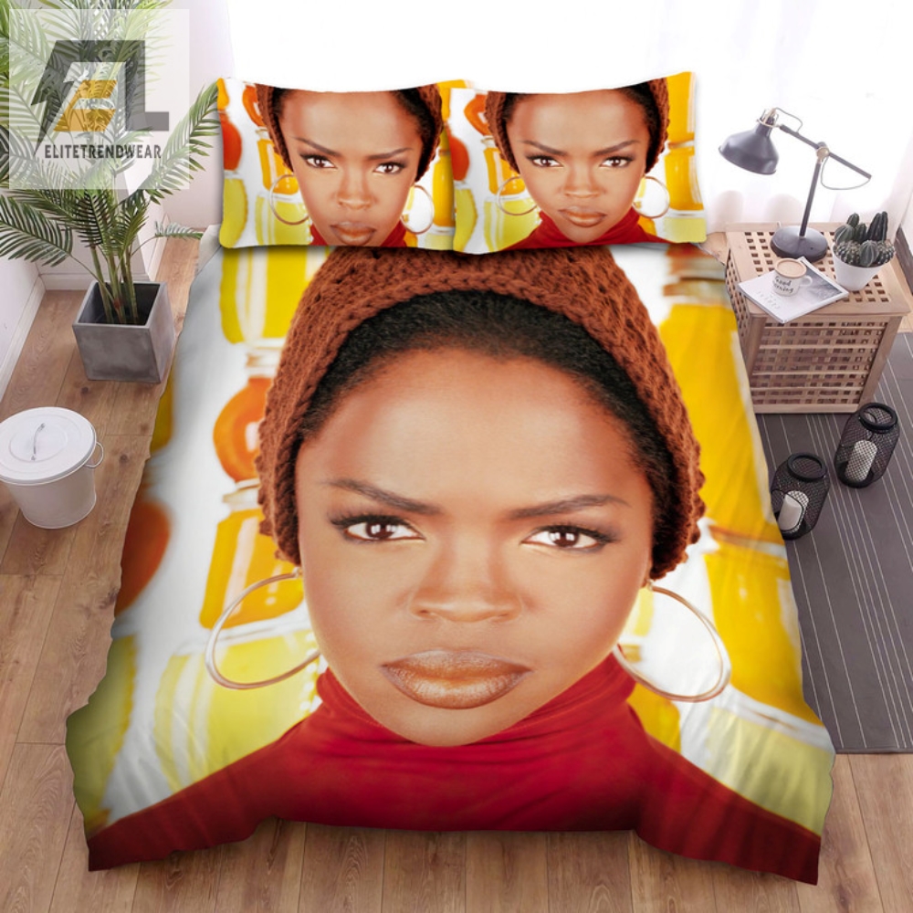 Snuggle With Lauryn Hill Iconic Rapper Bedding Sets elitetrendwear 1