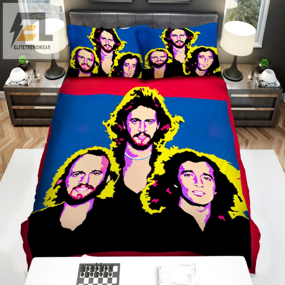 Stayin In Bed Bee Gees Fun Art Duvet Cover Set