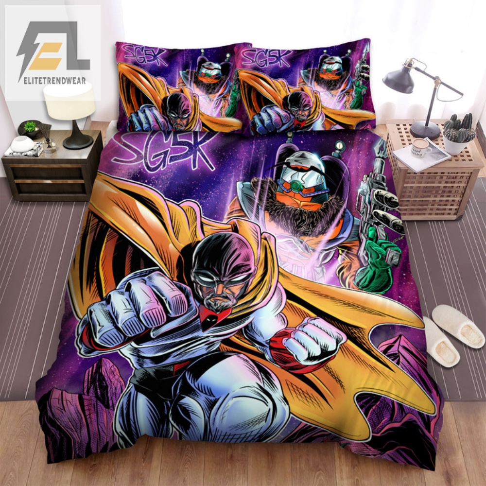 Quirky Space Ghost Monster Duvet Dream In Cosmic Fun