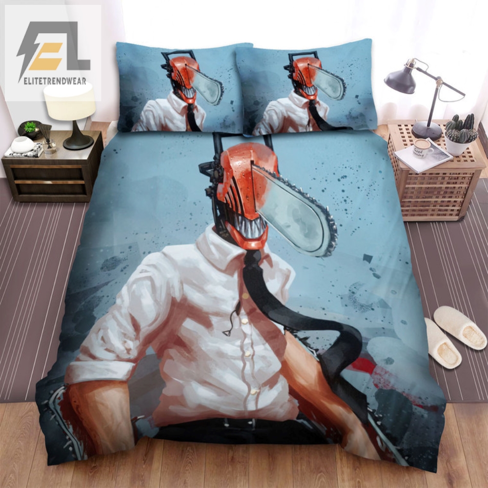 Sleep With Denji Chainsaw Man Hybrid Bed Sheets Set