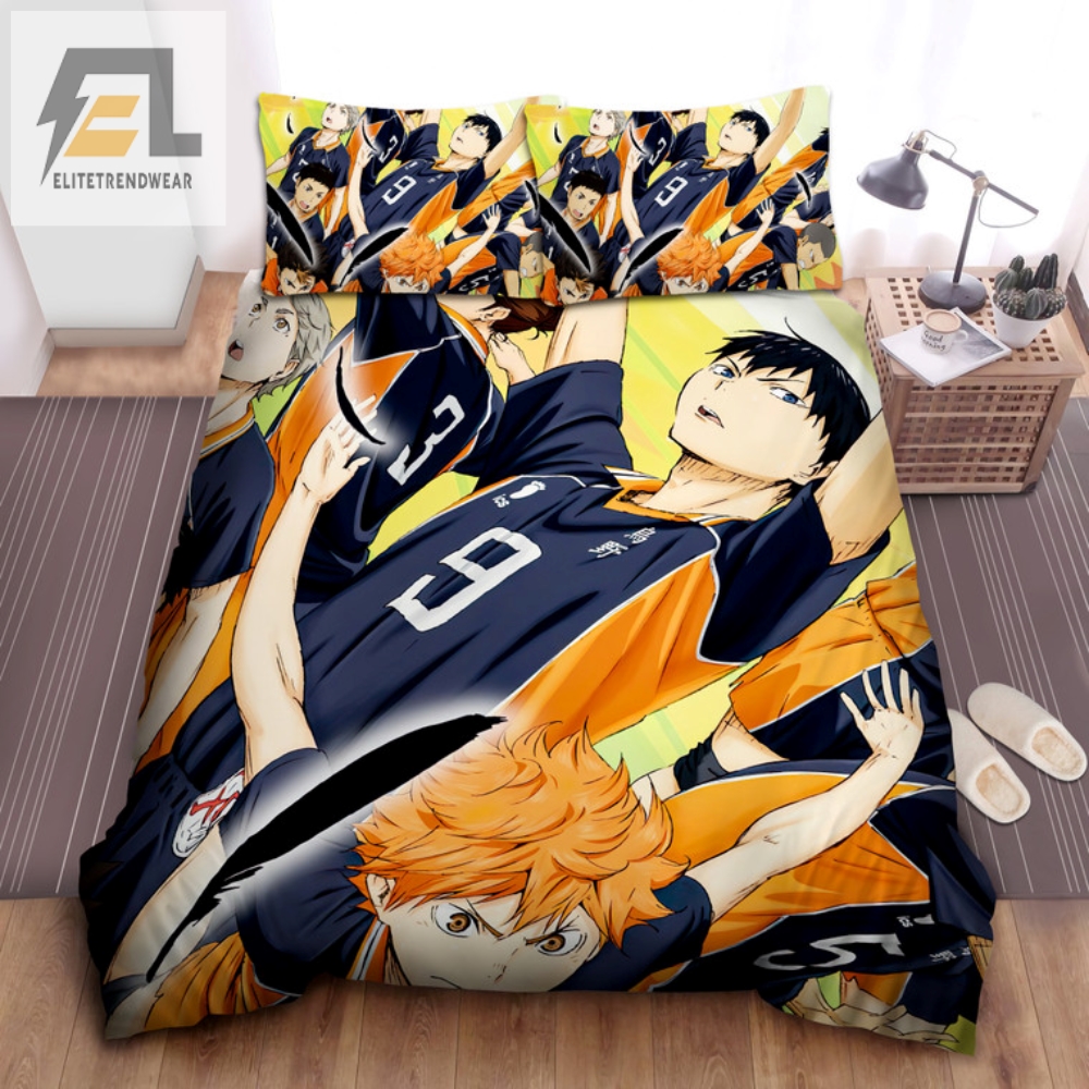 Spike Your Sleep Haikyu Karasuno Team Bedding Set