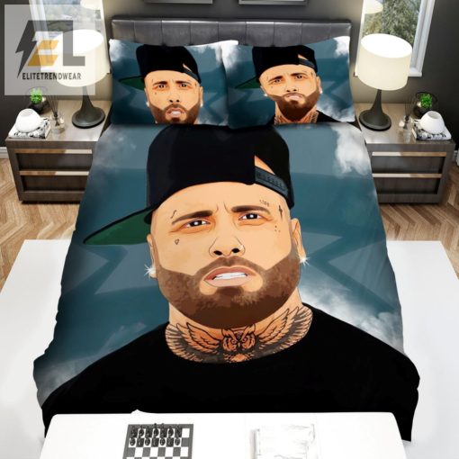 Sleep With Nicky Jam Hilarious Bedding Set For Fans elitetrendwear 1 1