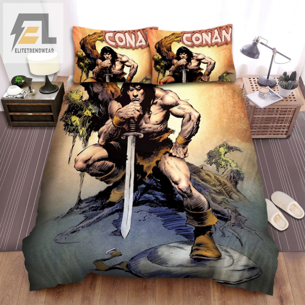 Epic Slumber With Conan Barbarian King Size Bedding Set