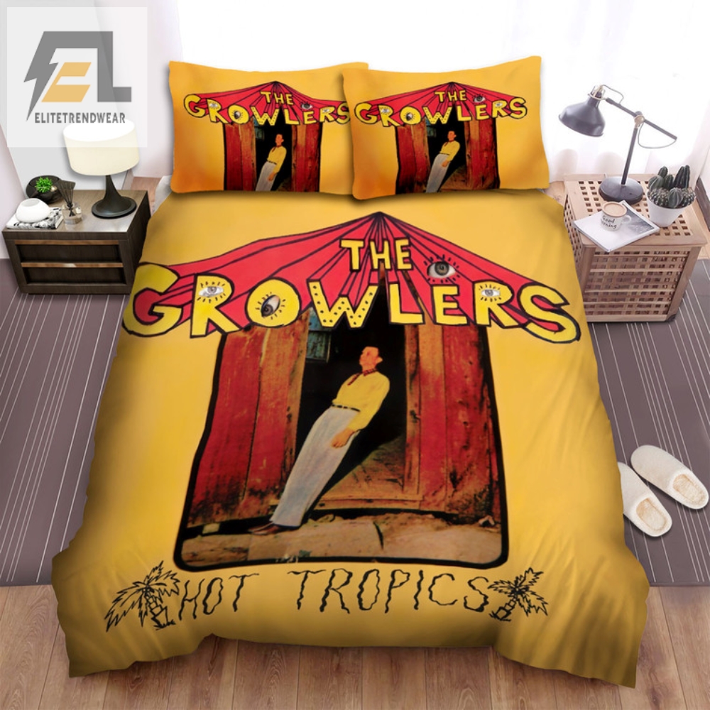 Snuggle With The Growlers Hot Tropics Bedding Set
