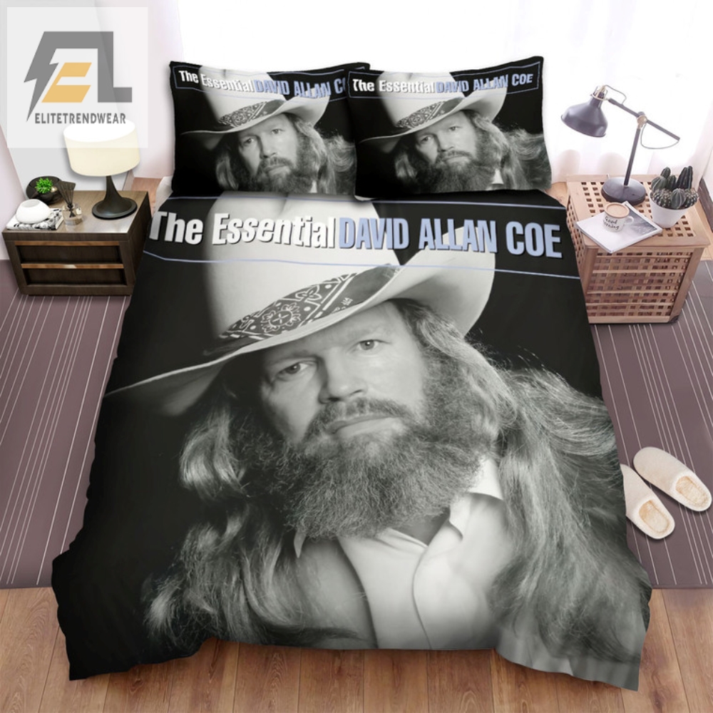 Snuggle Up With David Allan Coe Comfy Quirky Bedding Set
