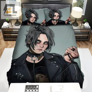 Sleep With Gerard Way Hilarious Smoking Bed Sheets Set elitetrendwear 1 1