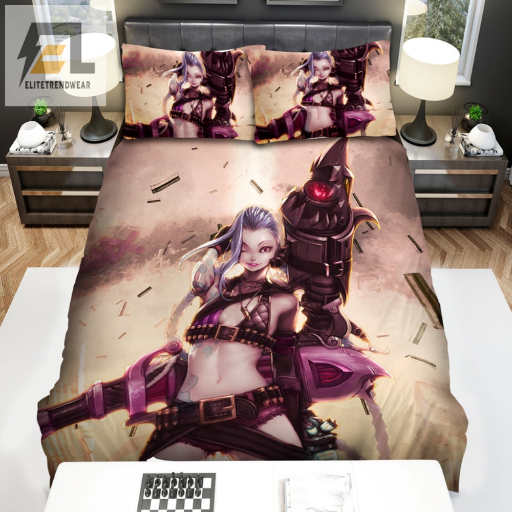 Crazy Jinx Art Bedding Lol In Bed With Loose Canon