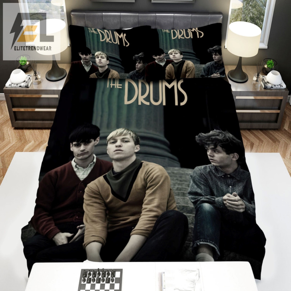 Rock All Night The Drums Band Bedding Set For Music Lovers