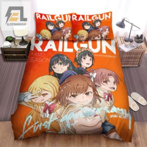 Electrifying Railgun Art Bedding Sleep With A Spark elitetrendwear 1 1