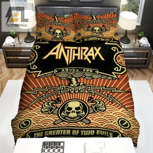 Sleep Like A Rockstar Anthrax Duvet Cover Bedding Set elitetrendwear 1