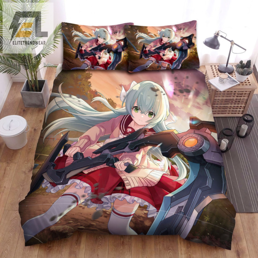 Snuggle With Toki Sunset Assault Lily Bedding Set Fun