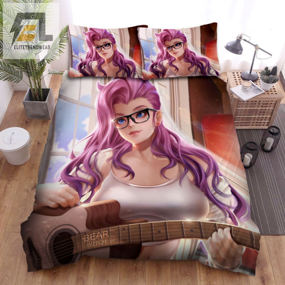 Rock Out In Bed With Lol Seraphine Guitar Duvet Set