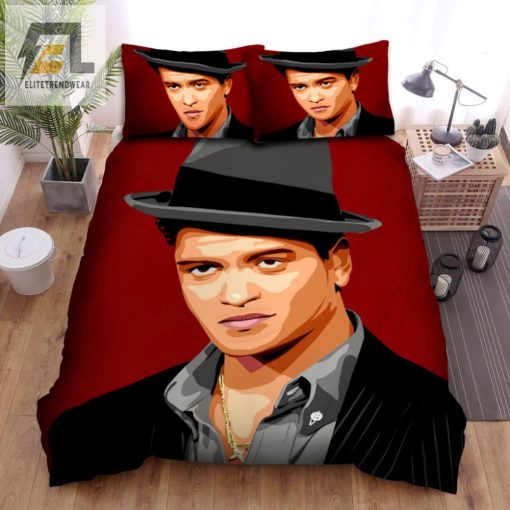 Sleep With Bruno Fun Mars Digital Portrait Bedding Set elitetrendwear 1