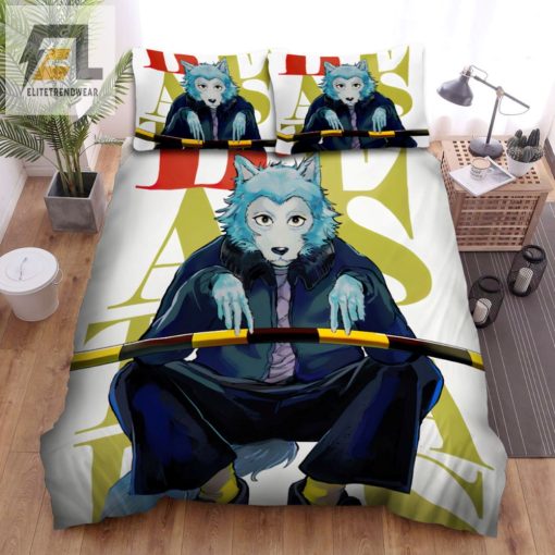 Quirky Beastars Legoshi Pose Bed Sheets Unique Duvet Sets elitetrendwear 1