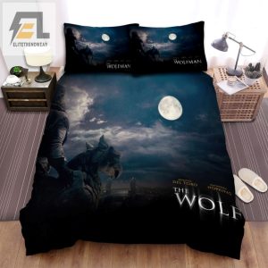 Howl With Comfort Wolfman Moon 2 Bed Sheets Duvet Set elitetrendwear 1 1