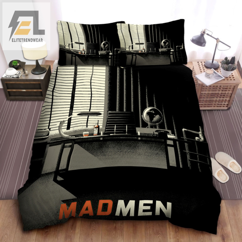 Mad Men Office Bedding  Cozy Comfort With A Comedic Twist