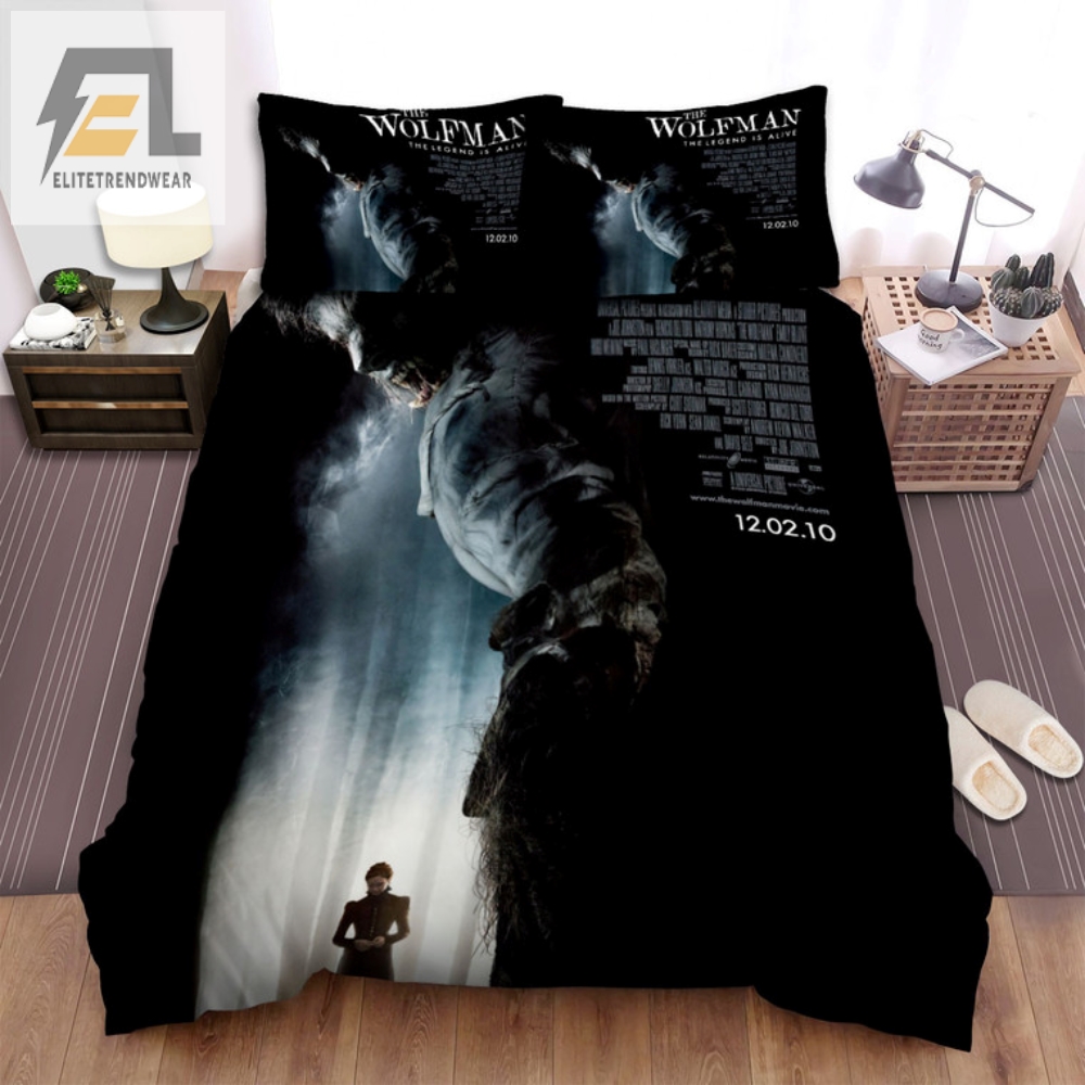 Cuddle With The Wolfman Quirky Water Bed Bedding Sets